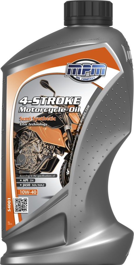 MPM 4-Stroke 10W40 Motorcycle Oil Semi Synthetic (red)