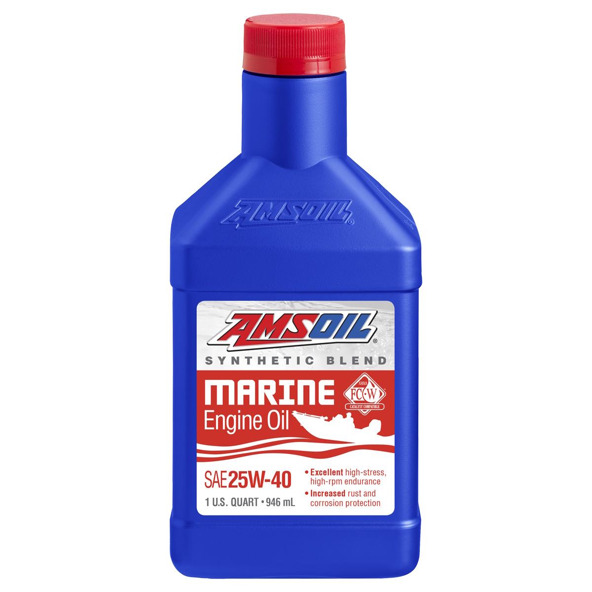 AMSOIL 20W40 Synthetic-Blend Marine Engine Oil