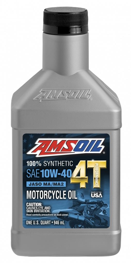 AMSOIL 10W40 100% Synthetic 4T Performance Motorcycle Oil