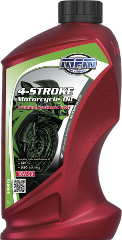 MPM 4-Stroke 10W50 Motorcycle Oil Premium Synthetic Ester (red) | 1 l