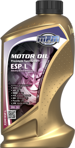 MPM Motor Oil 0W30 Premium Synthetic ESP-L (C3) | 1 l