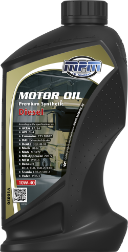 MPM Motor Oil 10W40 Premium Synthetic Diesel (E4) | 1 l