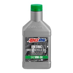 AMSOIL 10W30 100% Synthetic Metric Motorcycle Oil | 1 qt